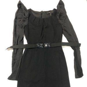 Super adorable BCBGMaxazria dress with fluffed shoulders.